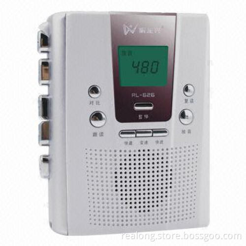 Personal Cassette Player with 480 Seconds Repetition, 5V/60mA Adapter